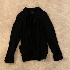 Talula Black Open-Front Cardigan